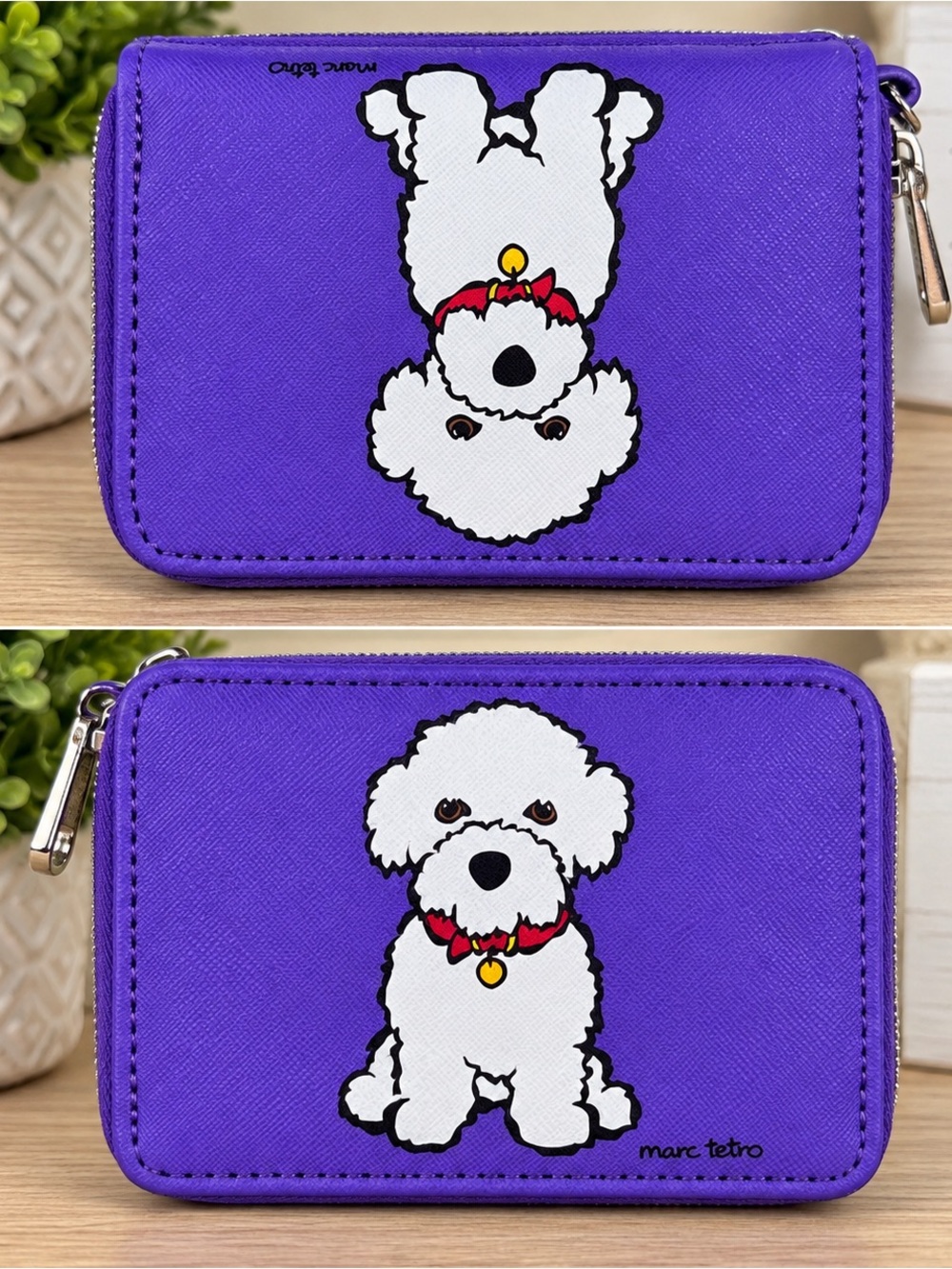 Marc Tetro Dog Zip Wallet